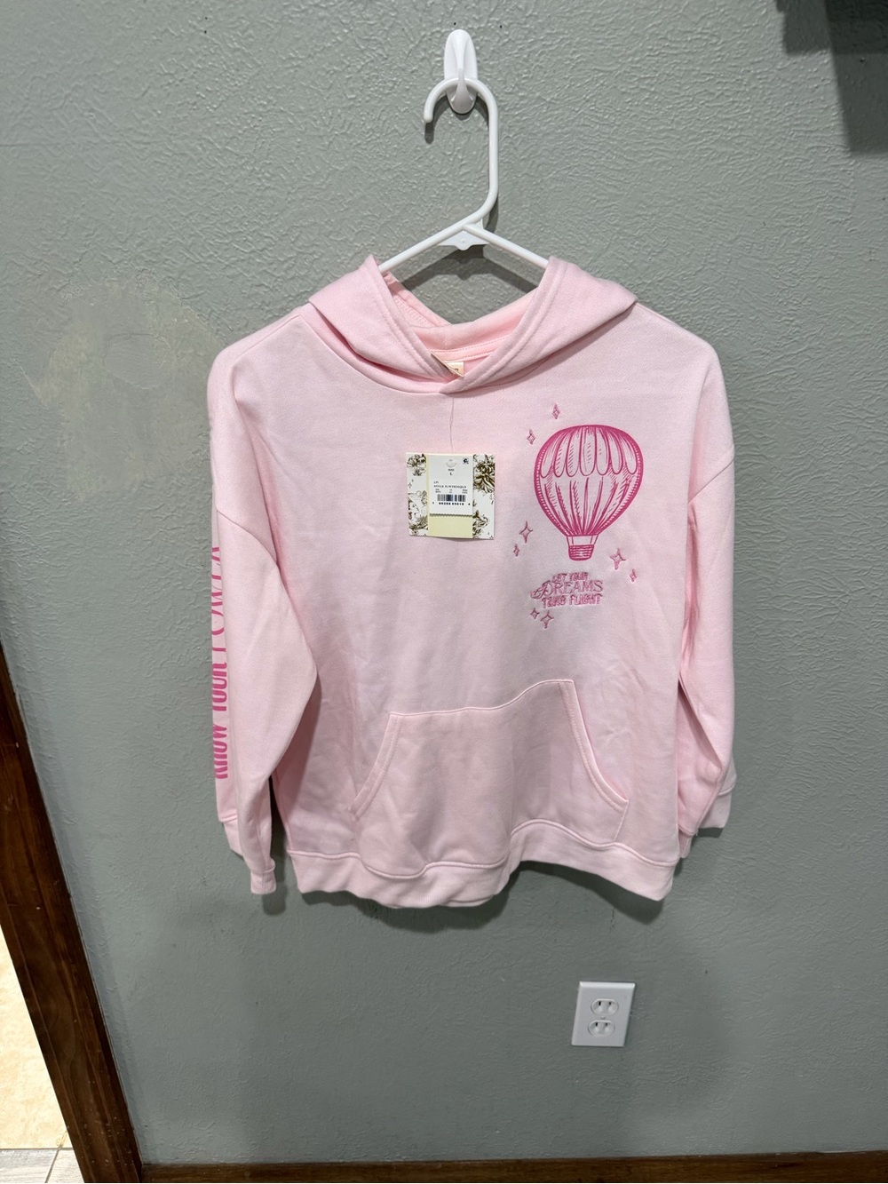 Girls' Light Pink Wicked Katie Kime Hot Air Balloon Pullover Hoodie